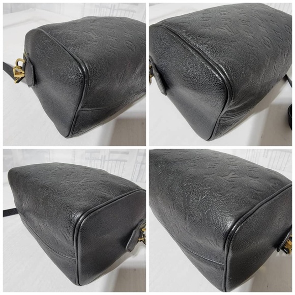 Authentic Louis Vuitton Monogram Impreinte Leather Speedy 25 Bandouliere… - Picture 10 of 12